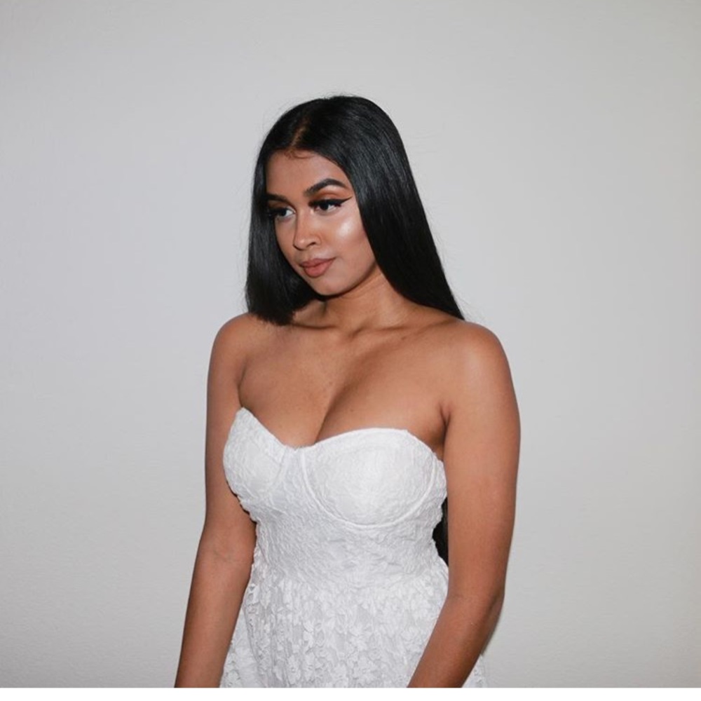 White lace dress